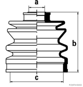 Комплект пыльника HERTH+BUSS JAKOPARTS J2865001