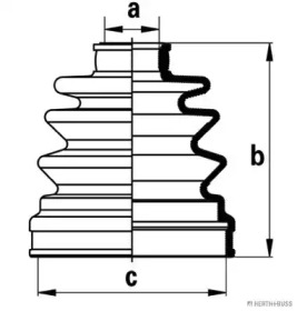 Комплект пыльника HERTH+BUSS JAKOPARTS J2865020