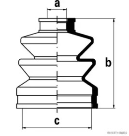 Комплект пыльника HERTH+BUSS JAKOPARTS J2866002