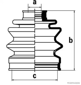 Комплект пыльника HERTH+BUSS JAKOPARTS J2866004