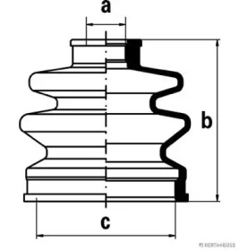 Комплект пыльника HERTH+BUSS JAKOPARTS J2867007