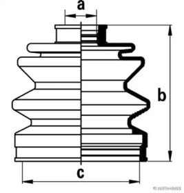 Комплект пыльника HERTH+BUSS JAKOPARTS J2867011
