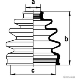 Комплект пыльника HERTH+BUSS JAKOPARTS J2867018