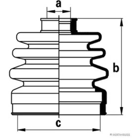 Комплект пыльника HERTH+BUSS JAKOPARTS J2874000