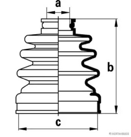 Комплект пыльника HERTH+BUSS JAKOPARTS J2880301