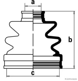 Комплект пыльника HERTH+BUSS JAKOPARTS J2880503