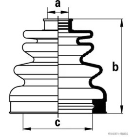 Комплект пыльника HERTH+BUSS JAKOPARTS J2880506