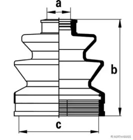 Комплект пыльника HERTH+BUSS JAKOPARTS J2880507