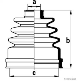 Комплект пыльника HERTH+BUSS JAKOPARTS J2881001