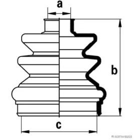 Комплект пыльника HERTH+BUSS JAKOPARTS J2881014