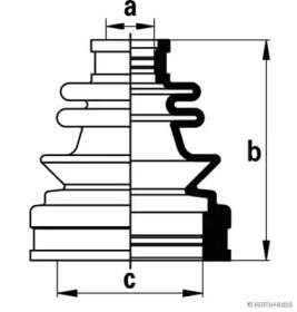 Комплект пыльника HERTH+BUSS JAKOPARTS J2881020