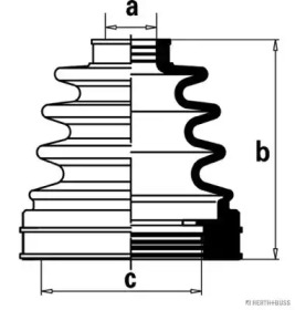 Комплект пыльника HERTH+BUSS JAKOPARTS J2881021
