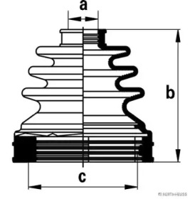 Комплект пыльника HERTH+BUSS JAKOPARTS J2881022