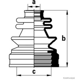 Комплект пыльника HERTH+BUSS JAKOPARTS J2881026