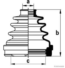 Комплект пыльника HERTH+BUSS JAKOPARTS J2881027