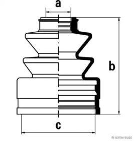 Комплект пыльника HERTH+BUSS JAKOPARTS J2882002
