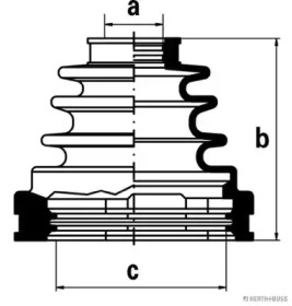 Комплект пыльника HERTH+BUSS JAKOPARTS J2882006