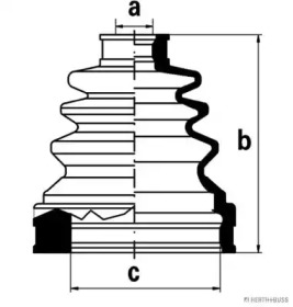 Комплект пыльника HERTH+BUSS JAKOPARTS J2882007