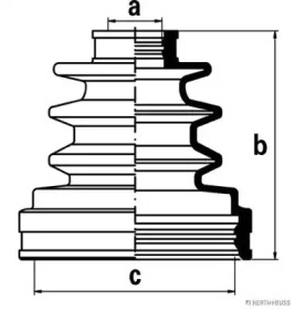 Комплект пыльника HERTH+BUSS JAKOPARTS J2882009