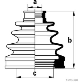 Комплект пыльника HERTH+BUSS JAKOPARTS J2882017