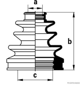 Комплект пыльника HERTH+BUSS JAKOPARTS J2882020