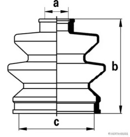 Комплект пыльника HERTH+BUSS JAKOPARTS J2884002