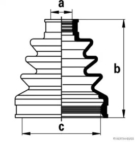 Комплект пыльника HERTH+BUSS JAKOPARTS J2884022