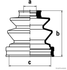 Комплект пыльника HERTH+BUSS JAKOPARTS J2885007