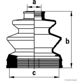 Комплект пыльника HERTH+BUSS JAKOPARTS J2885010