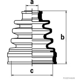 Комплект пыльника HERTH+BUSS JAKOPARTS J2887000