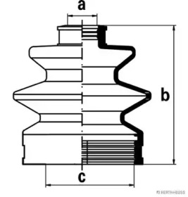 Комплект пыльника HERTH+BUSS JAKOPARTS J2888001