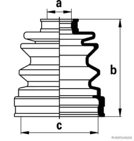 Комплект пыльника HERTH+BUSS JAKOPARTS J2888008
