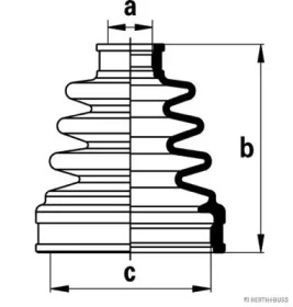 Комплект пыльника HERTH+BUSS JAKOPARTS J2888013
