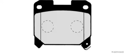 Комплект тормозных колодок HERTH+BUSS JAKOPARTS J3612015