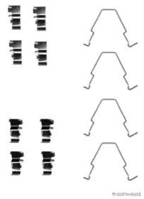 Комплектующие, колодки дискового тормоза HERTH+BUSS JAKOPARTS J3660303