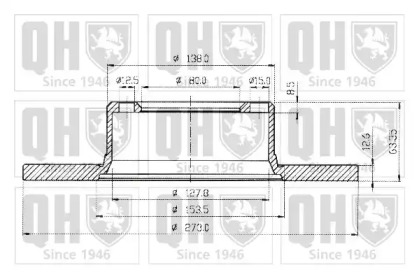 Тормозной диск QUINTON HAZELL BDC1059