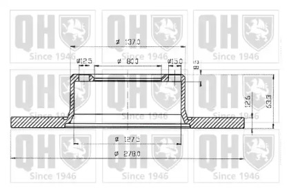 Тормозной диск QUINTON HAZELL BDC1060