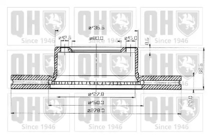 Тормозной диск QUINTON HAZELL BDC1073