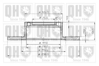 Тормозной диск QUINTON HAZELL BDC3141