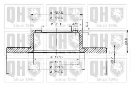 Тормозной диск QUINTON HAZELL BDC3154