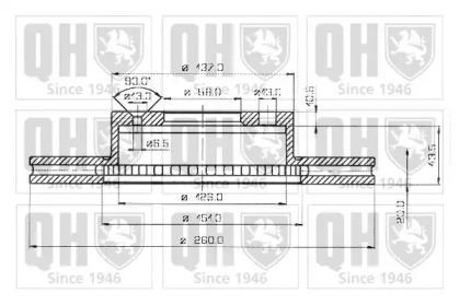 Тормозной диск QUINTON HAZELL BDC3180