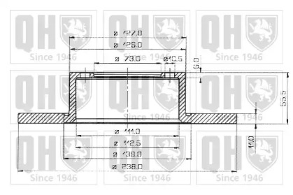 Тормозной диск QUINTON HAZELL BDC3185