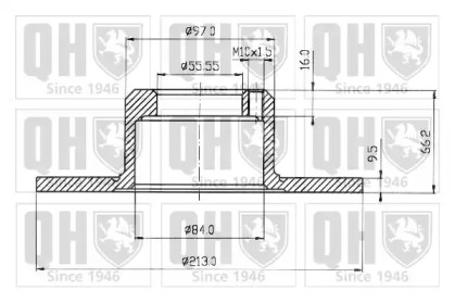 Тормозной диск QUINTON HAZELL BDC3189