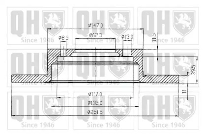 Тормозной диск QUINTON HAZELL BDC3191