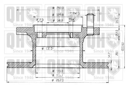 Тормозной диск QUINTON HAZELL BDC3194