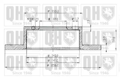 Тормозной диск QUINTON HAZELL BDC3195