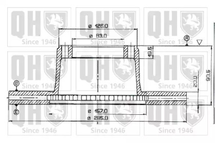 Тормозной диск QUINTON HAZELL BDC3199