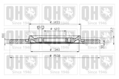 Тормозной диск QUINTON HAZELL BDC3210