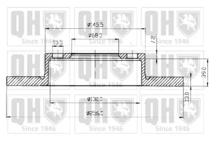 Тормозной диск QUINTON HAZELL BDC3211