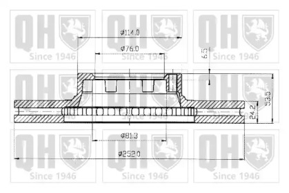 Тормозной диск QUINTON HAZELL BDC3243